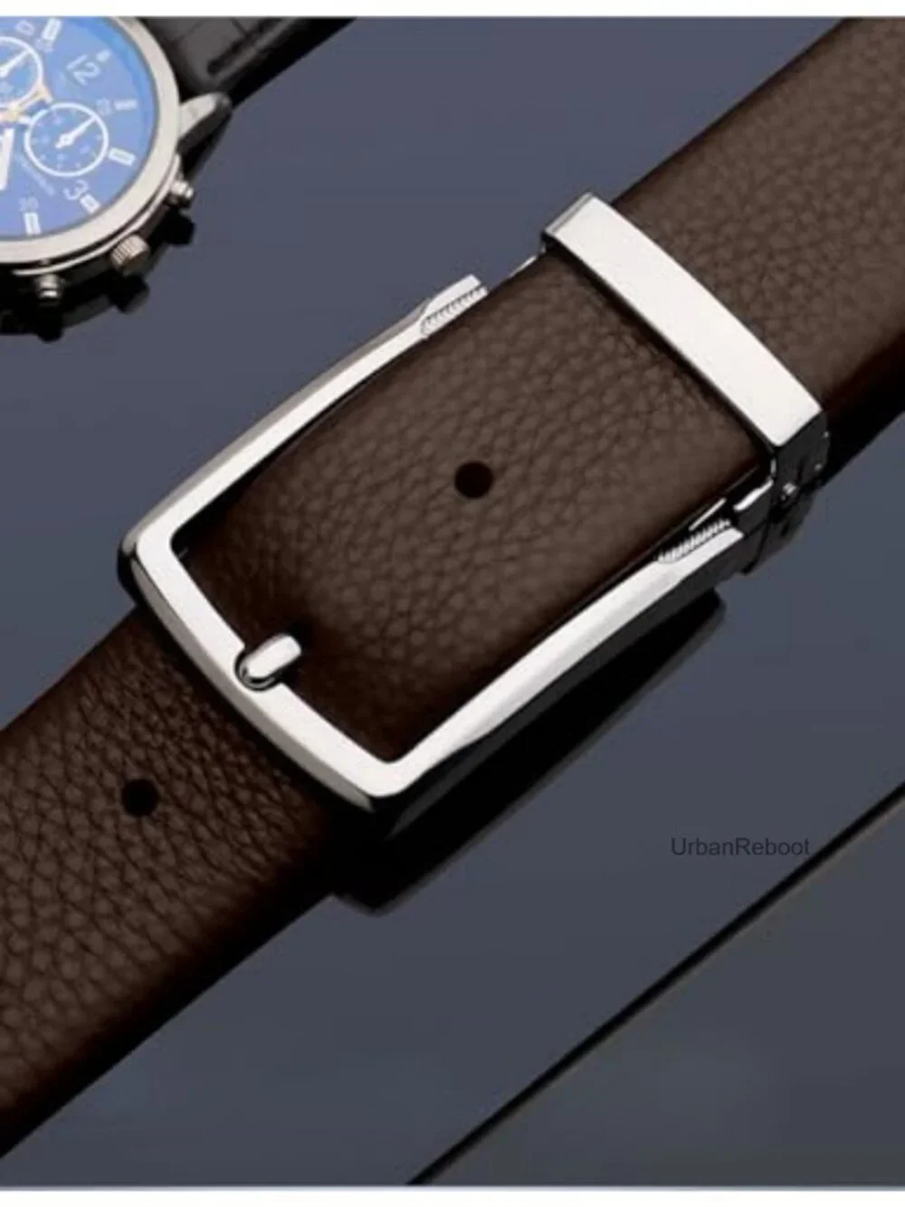 Men's Genuine Leather Dress Belt 1.38